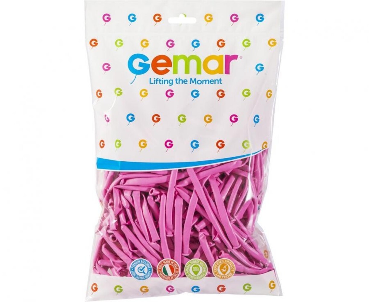 Gemar Pink Modeling Balloons D4 | 100 pieces
