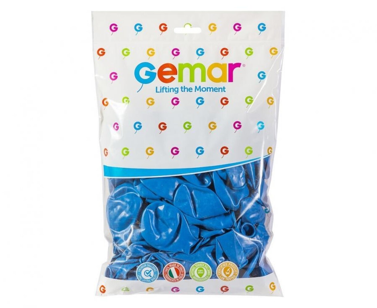 Gemar Blue Balloons 28cm | 100 pieces