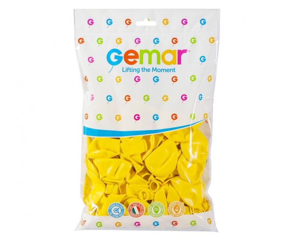 Gemar Gelbe Luftballons, 28 cm | 100 Stück