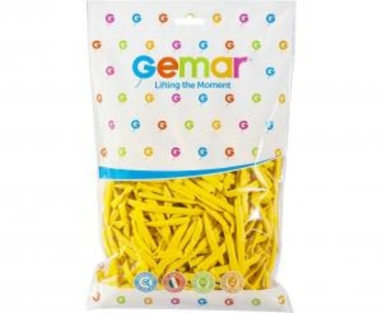 Gemar Gelbe Modellierballons D4 | 100 Stück