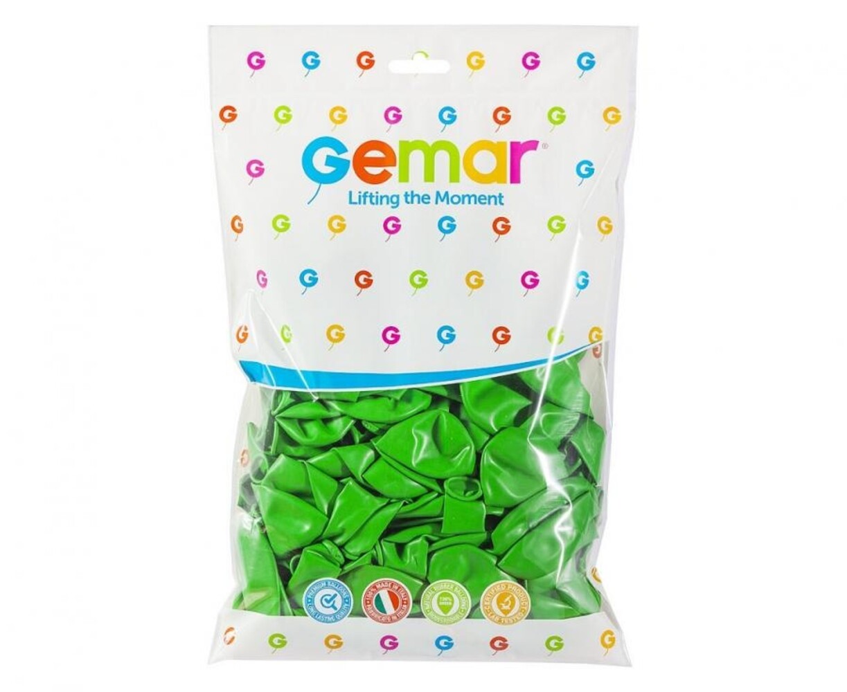 Gemar Green Balloons 28cm | 100 pieces