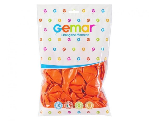 Gemar Ballons orange 28 cm | 100 pièces