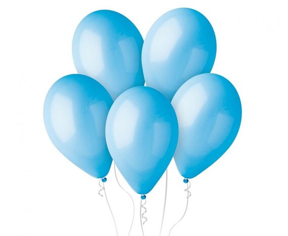Gemar Lichtblauwe Ballonnen 28cm | 100 stuks