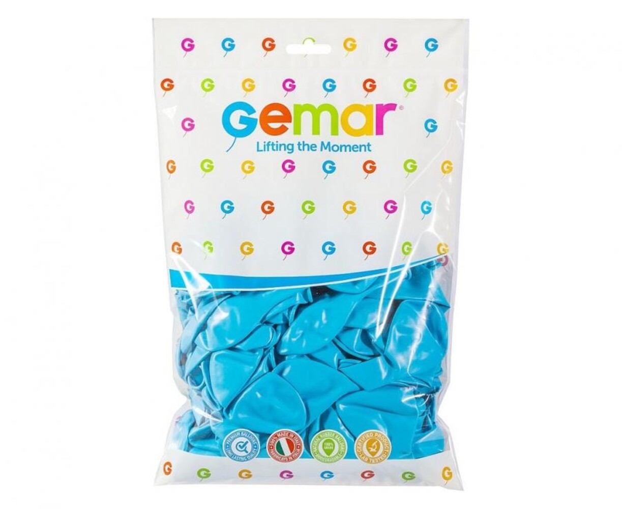 Gemar Light Blue Balloons 28cm | 100 pieces