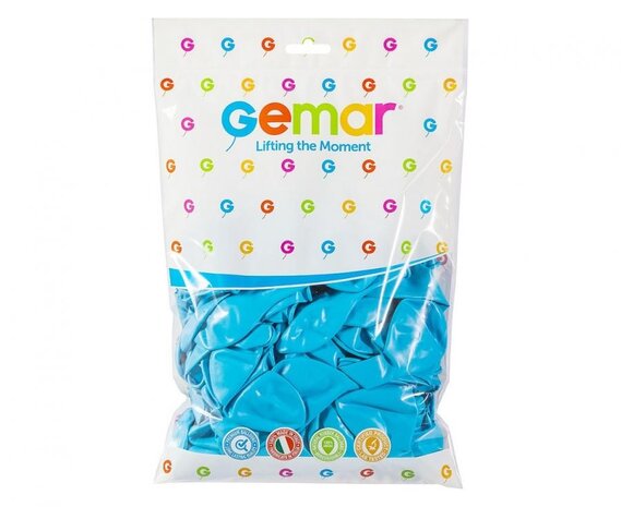 Gemar Ballons bleu clair 28 cm | 100 pièces