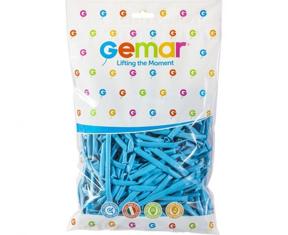 Gemar Ballons de modelage bleu clair D4 | 100 pièces