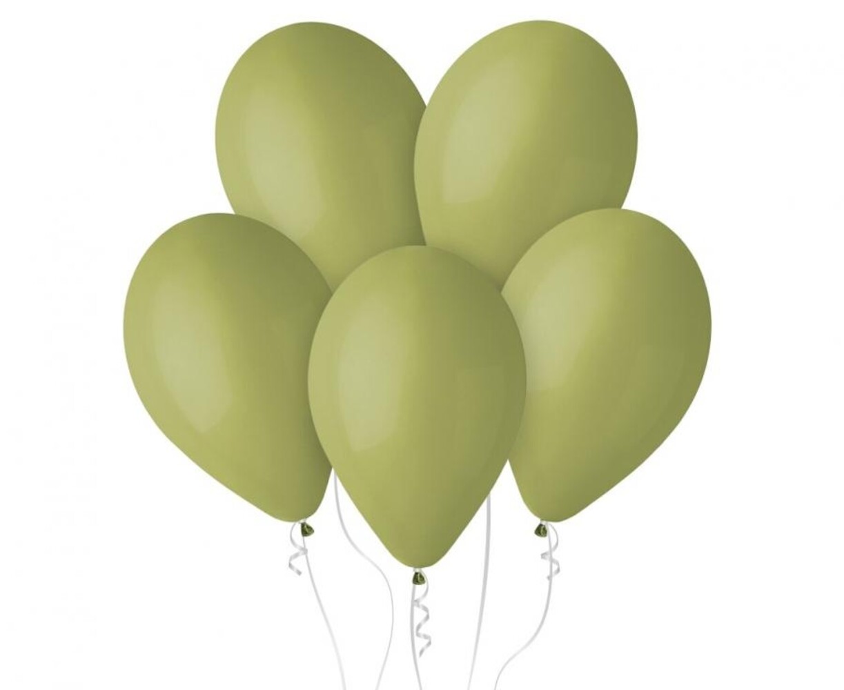 Gemar Ballons vert olive 28 cm | 100 pièces