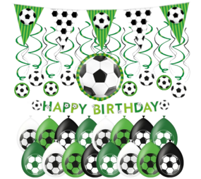 Paper Dreams Komplettes Fußballparty-Paket | Dekoration | 32-teilig