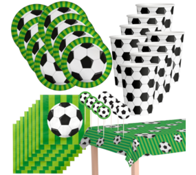 Paper Dreams Compleet Voetbal Feestpakket | Tafeldecoratie | 16 personen