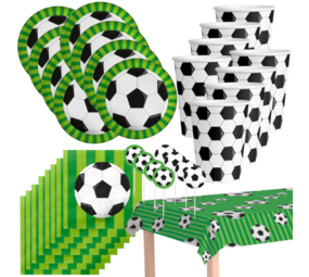 Paper Dreams Complete Football Party Package | Table Decoration | 16 people