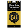 Paper Dreams Helium Ballon 50 jaar Classy 45cm leeg | per stuk Paper Dreams Helium Ballon 50 jaar Classy 45cm leeg | per stuk