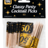 Paper Dreams Cocktail Picks 50 Years Classy 6.5cm | 50 pieces Paper Dreams Cocktail Picks 50 Years Classy 6.5cm | 50 pieces