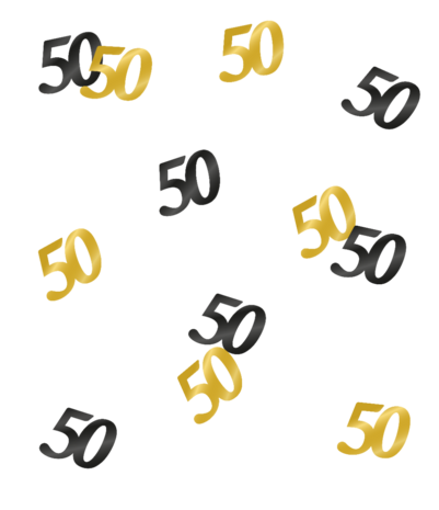 Paper Dreams Confetti Table Decoration 50 Years Classy | per 14 gram bag