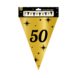 Paper Dreams Guirlande de drapeaux « 50 ans » élégante | 10 mètres