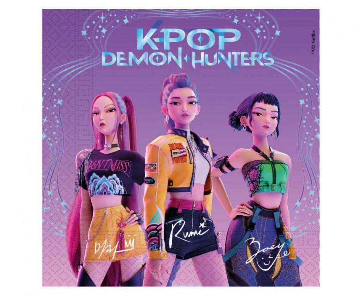 Procos Party K-pop Demon Hunters Servetten 33x33cm | 20 stuks