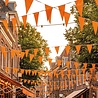 Paper Dreams Guirlande de fanions orange en plastique | 50 mètres
