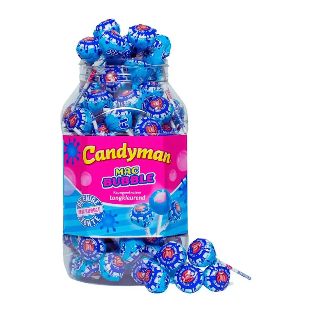 Candyman Mac Bubble Painter Lolly 15 gram | 10 stuks