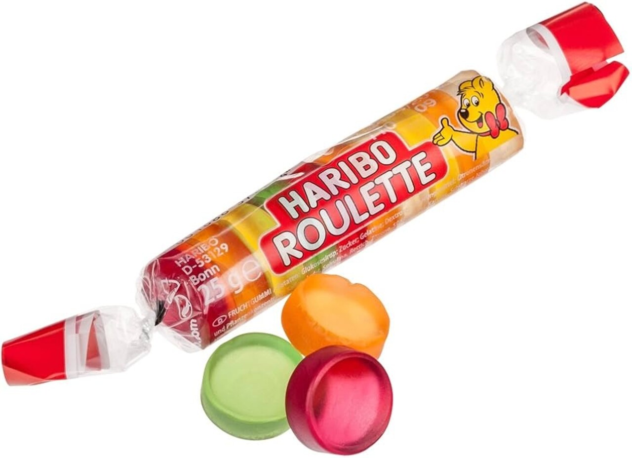 Haribo Roulette Rollen 25gr | per stuk