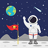 Procos Party Astronauten-Servietten 33x33cm | 20 Stück Procos Party Astronauten-Servietten 33x33cm | 20 Stück