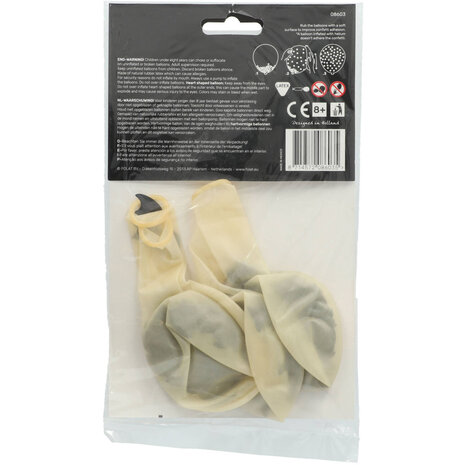 Folat Ballonnen met vleermuis confetti | 4 stuks