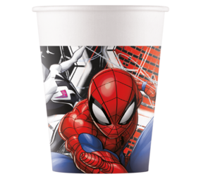 Procos Party Spiderman Bekers World Of Webs 200ml | 8 stuks