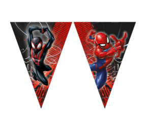 Procos Party Guirlande de drapeaux Spiderman « World Of Webs » 2,3 mètres | à la pièce
