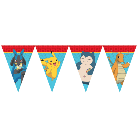 Procos Party Pokémon-Wimpelkette 2,3 m | pro Stück