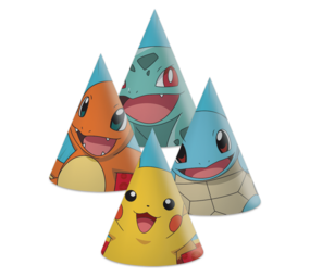Procos Party Pokemon Feesthoedjes | 6 stuks