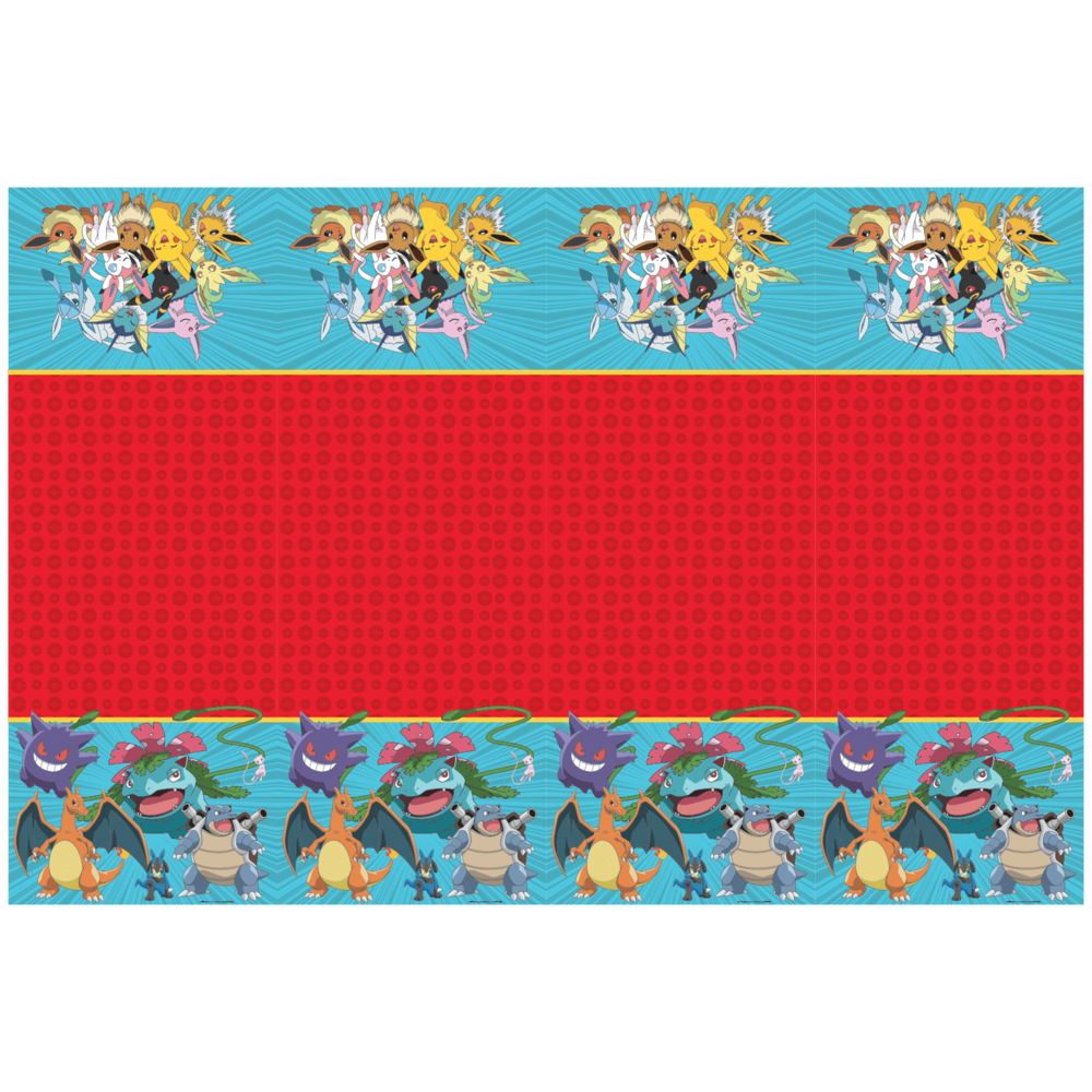 Procos Party Pokemon Tafelkleed 120x180cm | per stuk