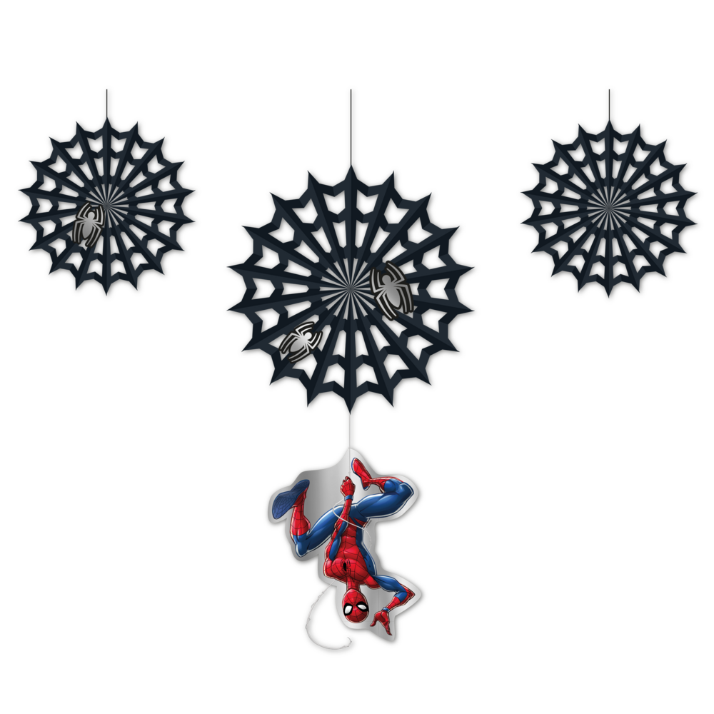 Procos Party Spiderman Hanging Decoration World of Webs | 3 pieces