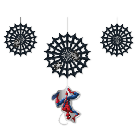 Procos Party Spiderman Hangdecoratie World Of Webs | 3 stuks Procos Party Spiderman Hangdecoratie World Of Webs | 3 stuks
