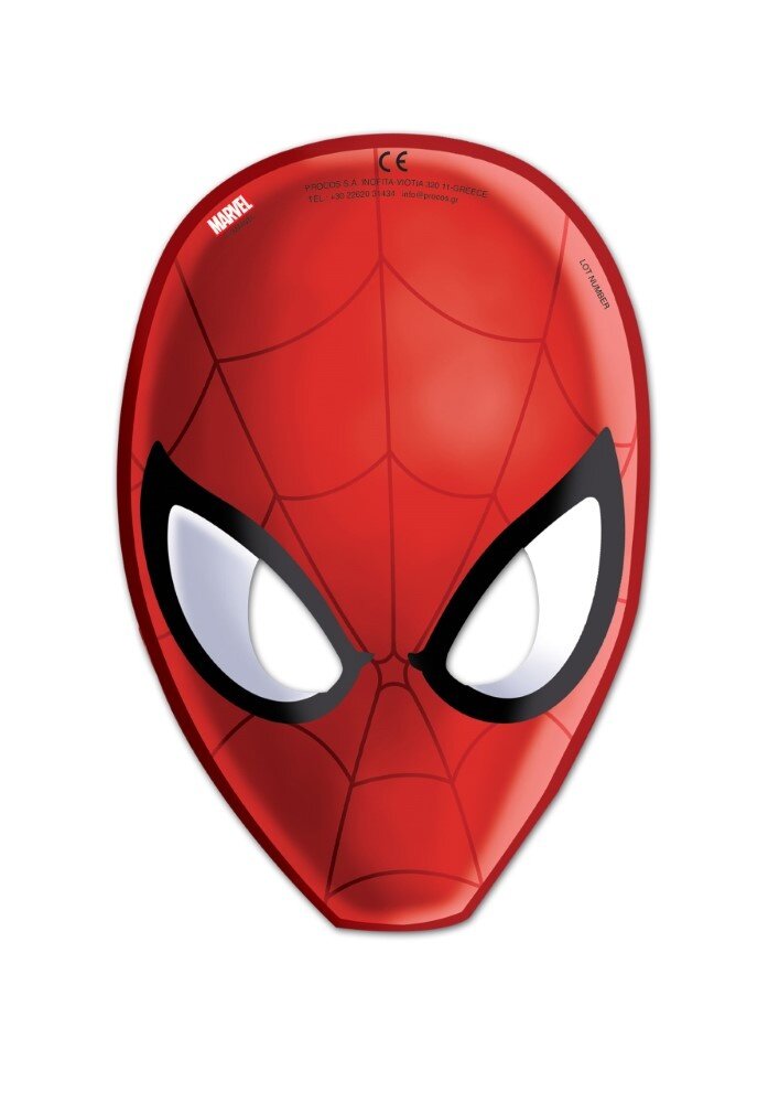 Procos Party Masques Spiderman | 6 pièces