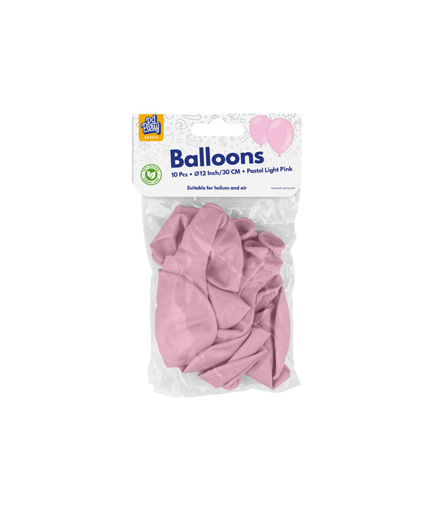 Paper Dreams Licht Roze Ballonnen Pastel 30cm | 10 stuks
