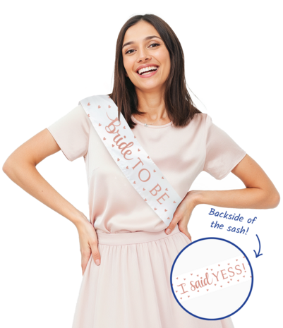 Paperdreams Bride To Be Schärpe | pro Stück