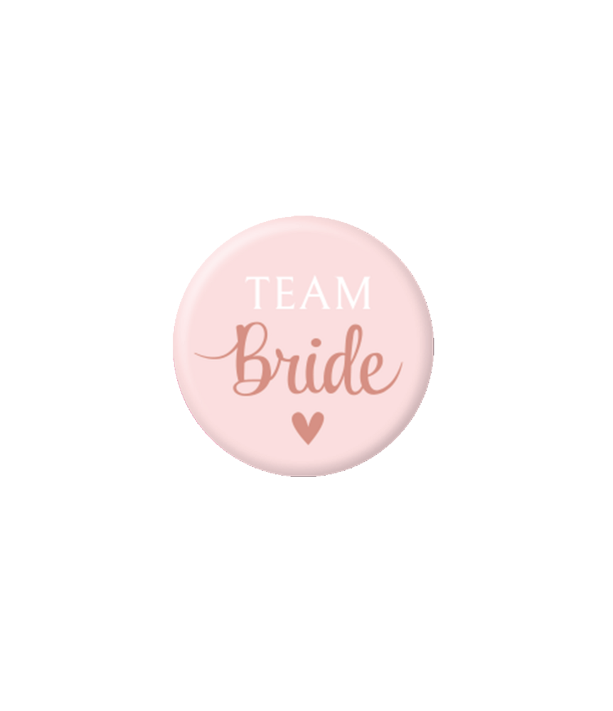 Paper Dreams Mini Buttons Team Bride 3,5cm | per set van 8 stuks