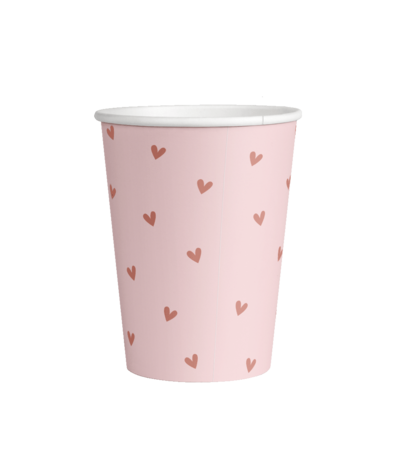 Paper Dreams Team Bride cups 250 ml | 8 pieces