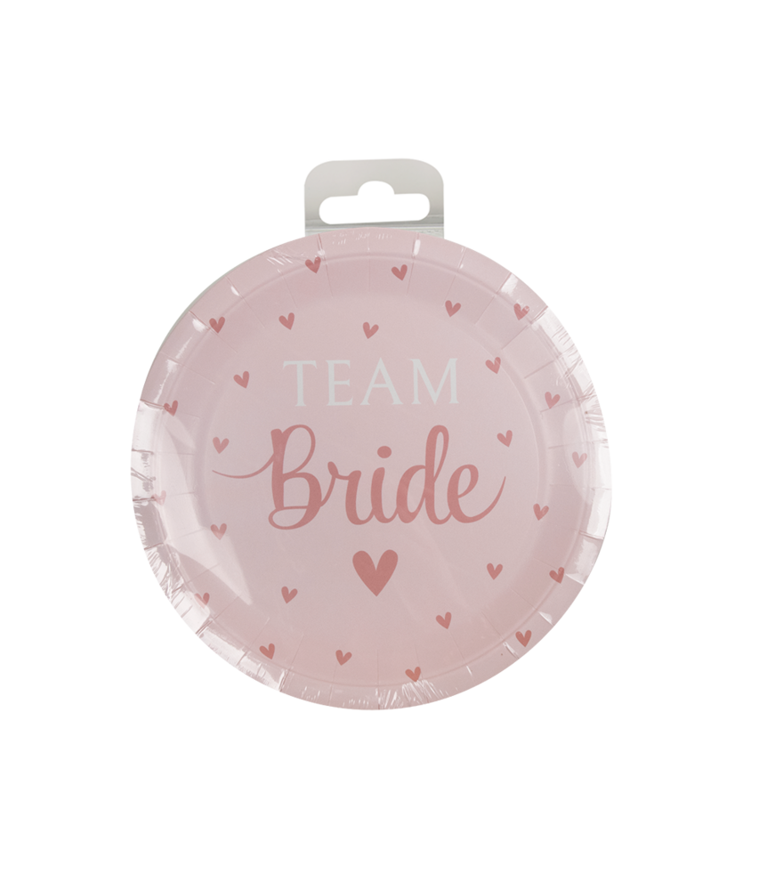 Paper Dreams Assiettes Team Bride 23 cm | 8 pièces