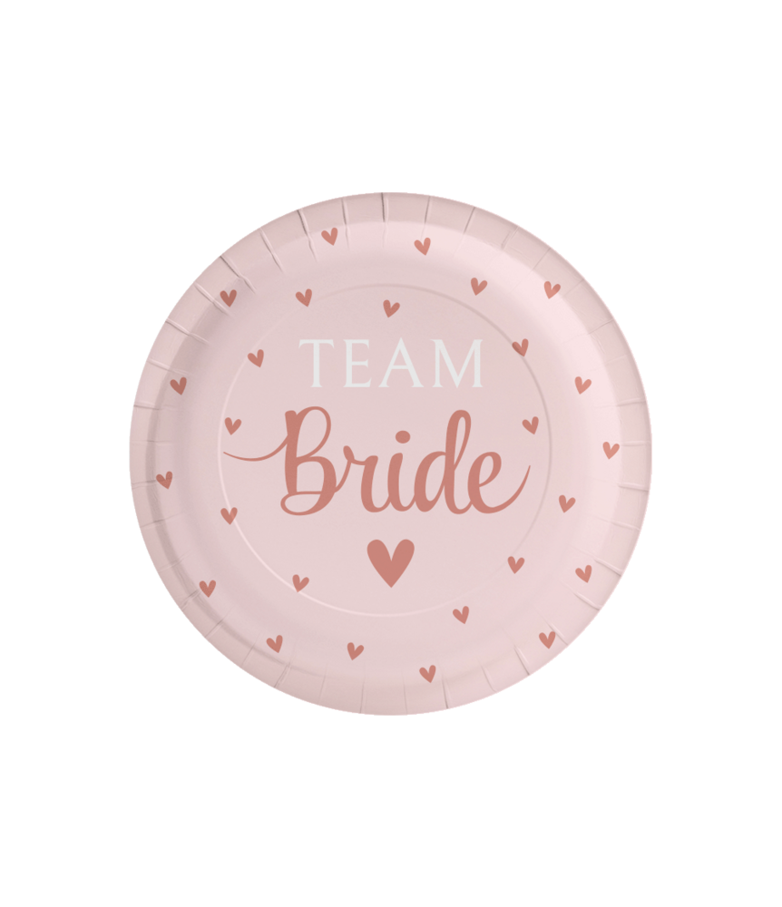 Paper Dreams Assiettes Team Bride 23 cm | 8 pièces