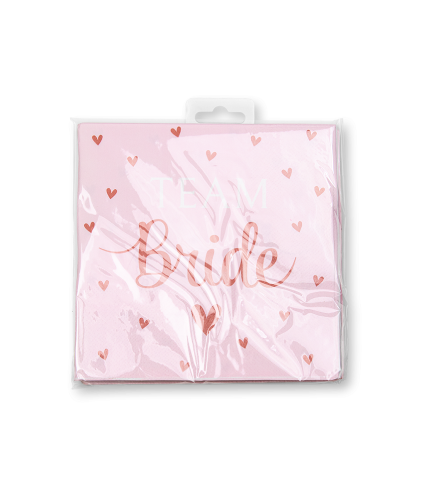 Paper Dreams Serviettes Team Bride 33 x 33 cm | 16 pièces