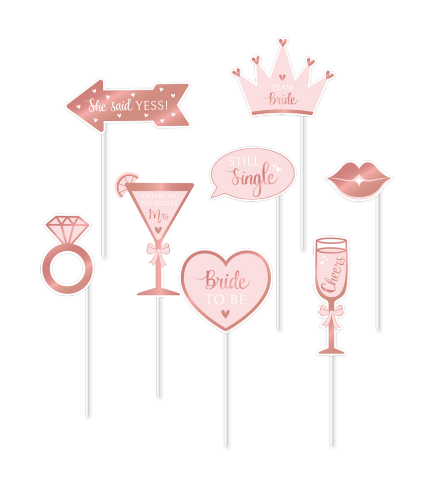 Paper Dreams Photo Props Bride To Be 21x12cm | 8 stuks