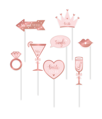 Paper Dreams Photo Props Bride To Be 21x12cm | 8 stuks
