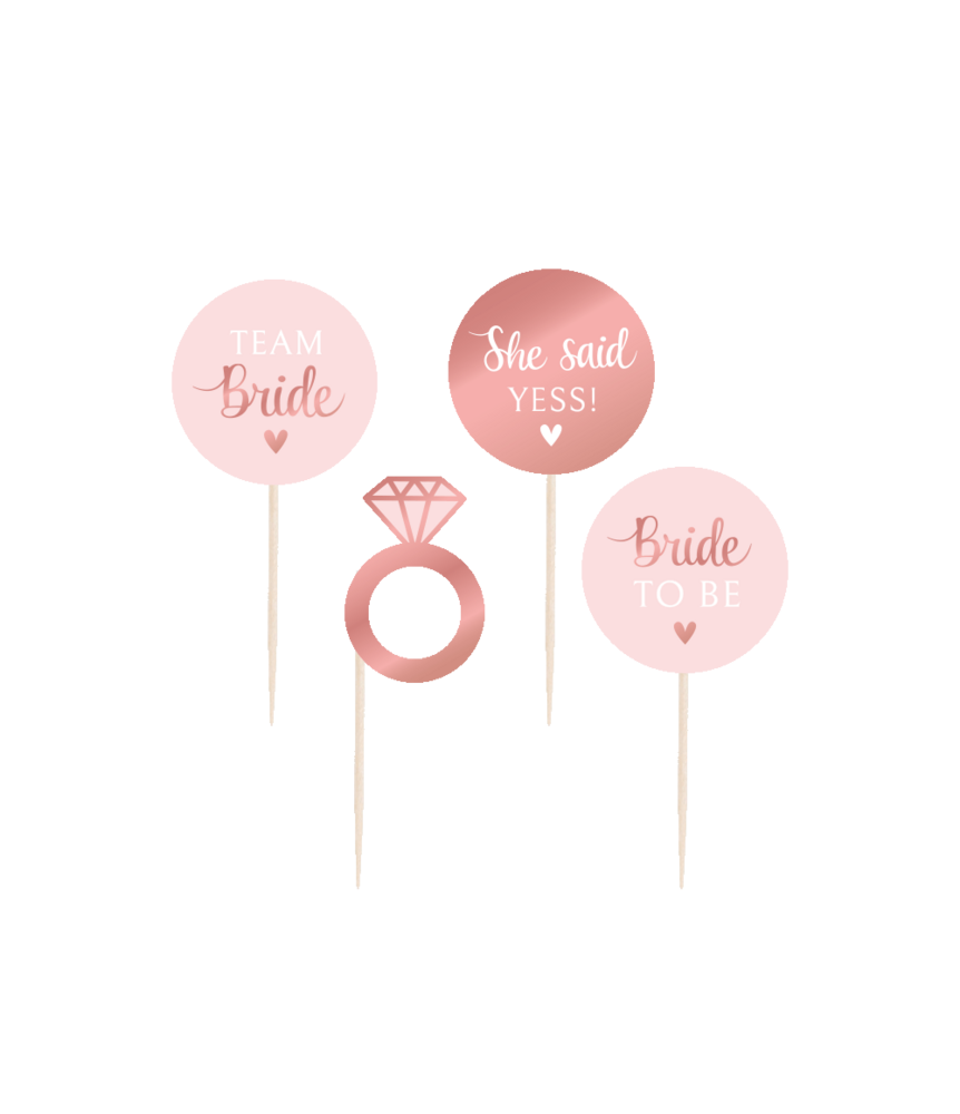 Paper Dreams Bride To Be cocktail picks 85 x 45 mm | 16 pieces