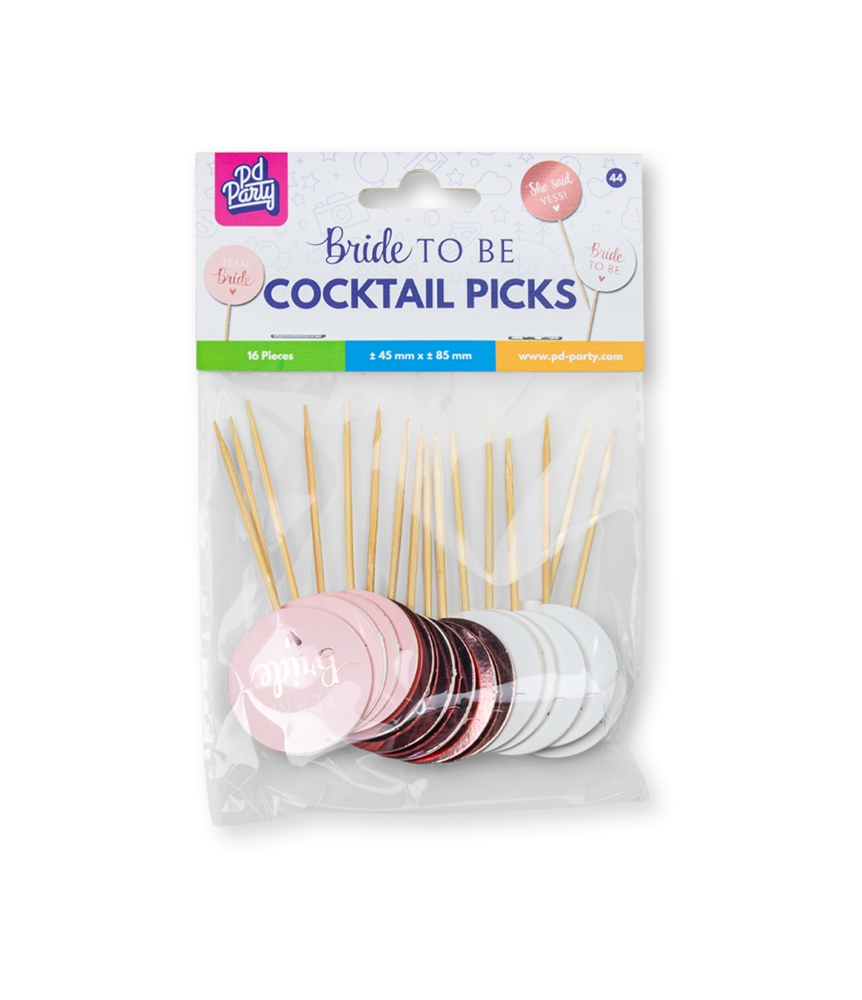 Paper Dreams Cocktailprikkers Bride To Be 85x45mm | 16 stuks