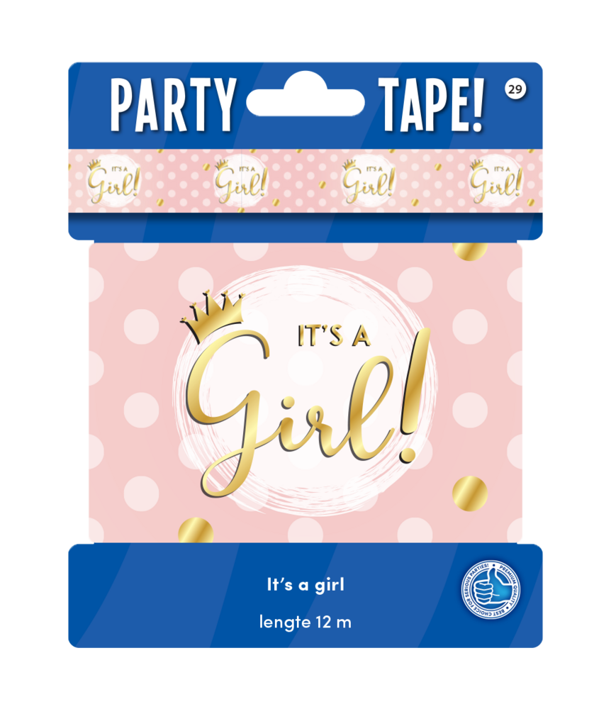 Paper Dreams Afzetlint It's a girl! | 12 meter