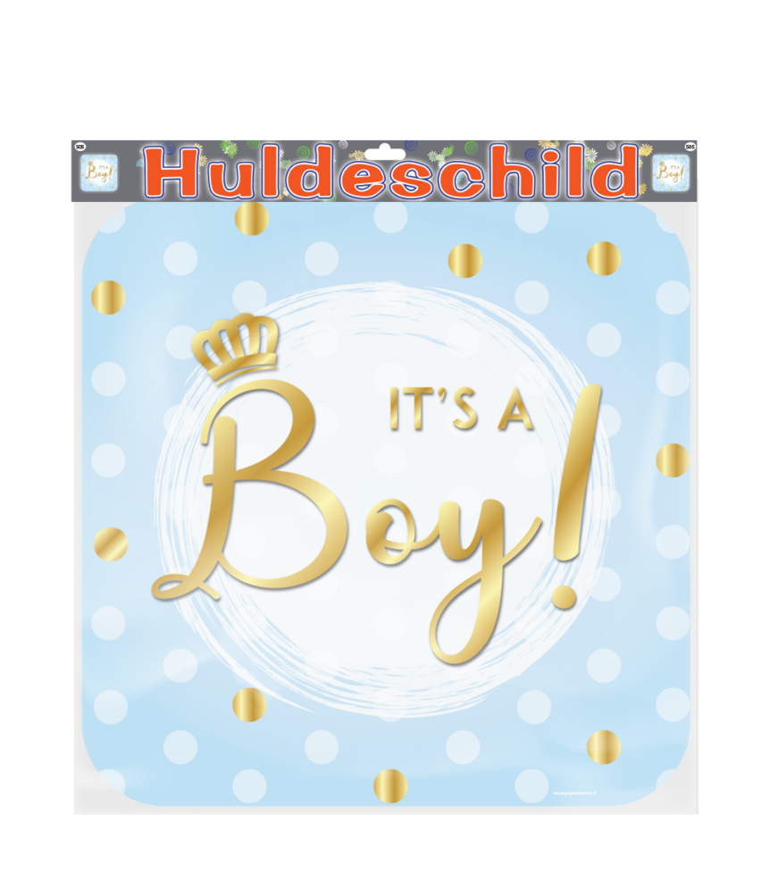 Paper Dreams Deurbord It's a Boy! 50x50cm | per stuk