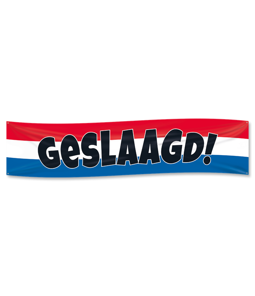 Paper Dreams Geslaagd Flag Banner XXL 40x180cm | per stuk Paper Dreams Geslaagd Flag Banner XXL 40x180cm | per stuk