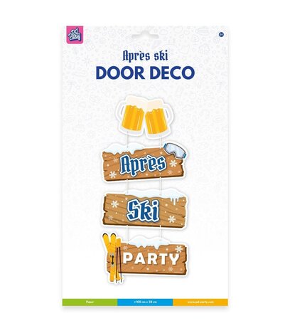 Paper Dreams Après ski Hangdecoratie 100x27,5cm | per stuk Paper Dreams Après ski Hangdecoratie 100x27,5cm | per stuk