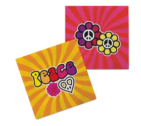 Boland Servietten Hippie 33x33 cm | 20 Stück