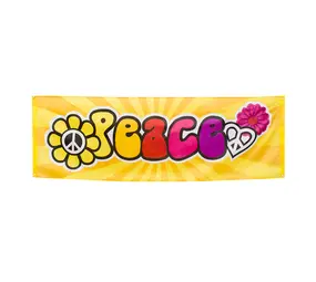 Boland Banner Peace 74x220cm | per stuk Boland Banner Peace 74x220cm | per stuk
