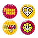 Boland Buttons Hippie 3 cm | per set van 4 stuks
